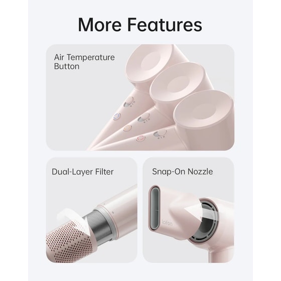 LAIFEN SE LITE Σεσουάρ Μαλλιών 1400 W Ροζ image 3