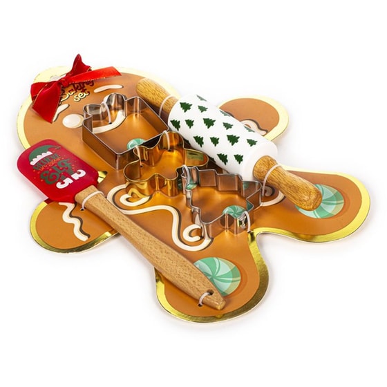 Baking Set Tri-Coastal Xmas Gingerbread Man image 1