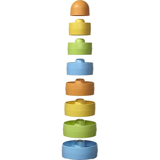 Green Toys Παιχνίδι Στοίβαξης Πυραμίδα Κυλίνδρων (STK01R) image 1