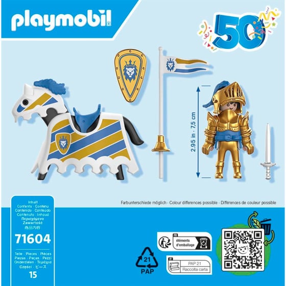 PLAYMOBIL® 50 Χρόνια Χρυσός Ιππότης (71604) image 3