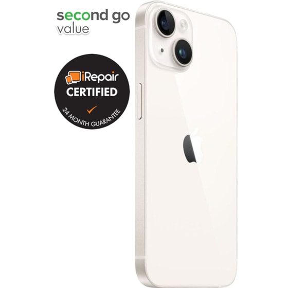 Μεταχειρισμένο Apple iPhone 14 128GB Starlight second go value Certified by iRepair image 4