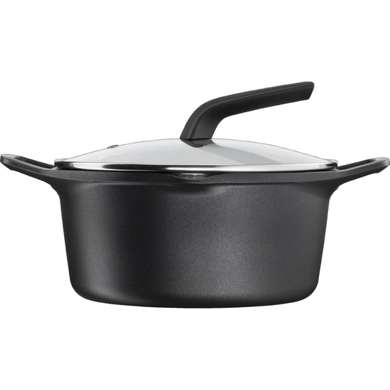 Κατσαρόλα Βαθιά TEFAL E2494644 από Χυτό Αλουμίνιο 24 cm Μαύρο image 3