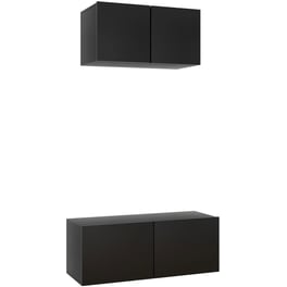 Έπιπλα Τηλεόρασης VidaXL Μοριοσανίδα 2 Τμχ 60x30x30cm - Μαύρο