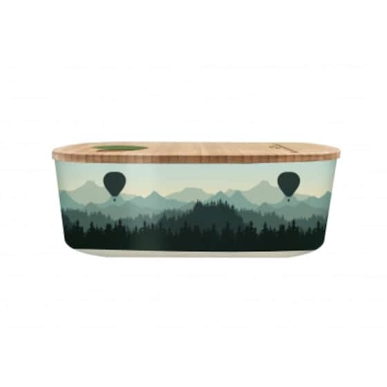 Φαγητοδοχείο Bioloco Air Balloon Πλαστικό 18x9.5x6cm Καφέ image 0