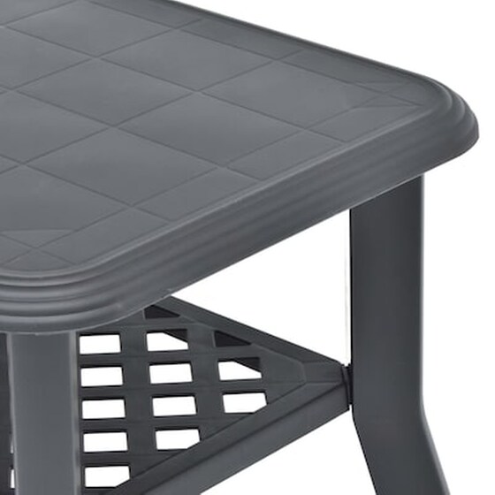 Τραπεζάκι Σαλονιού VidaXL από Πλαστικό 90x60x46cm - Ανθρακί image 5