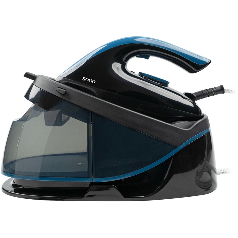 SOGO SOGO PLA-SS-6400 7.5 bar με Δοχείο Νερού 1.7 L Μαύρο/Μπλε Σύστημα Σιδερώματος