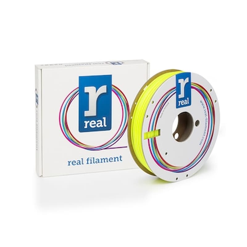 REAL FILAMENTS Real Petg 3d Printer Filament - Translucent Yellow - Spool Of 0.5kg - 2.85mm