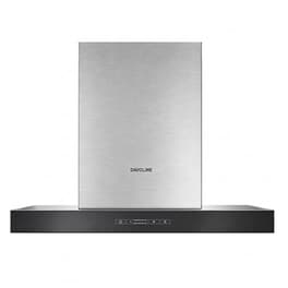 DAVOLINE TATE 060 IX-BL 60 cm Μαύρο/Inox Απορροφητήρας Καμινάδα - Τζάκι