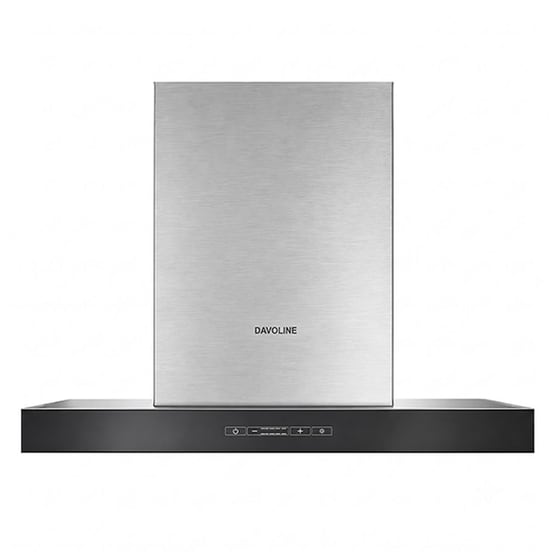 DAVOLINE TATE 060 IX-BL&nbsp;60 cm Μαύρο/Inox Απορροφητήρας Καμινάδα - Τζάκι image 0