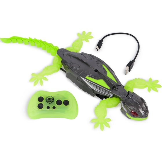 Spin Master Τηλεκατευθυνόμενη Διαδραστική Σαύρα Hexbots: Wall Crawler Gecko image 1