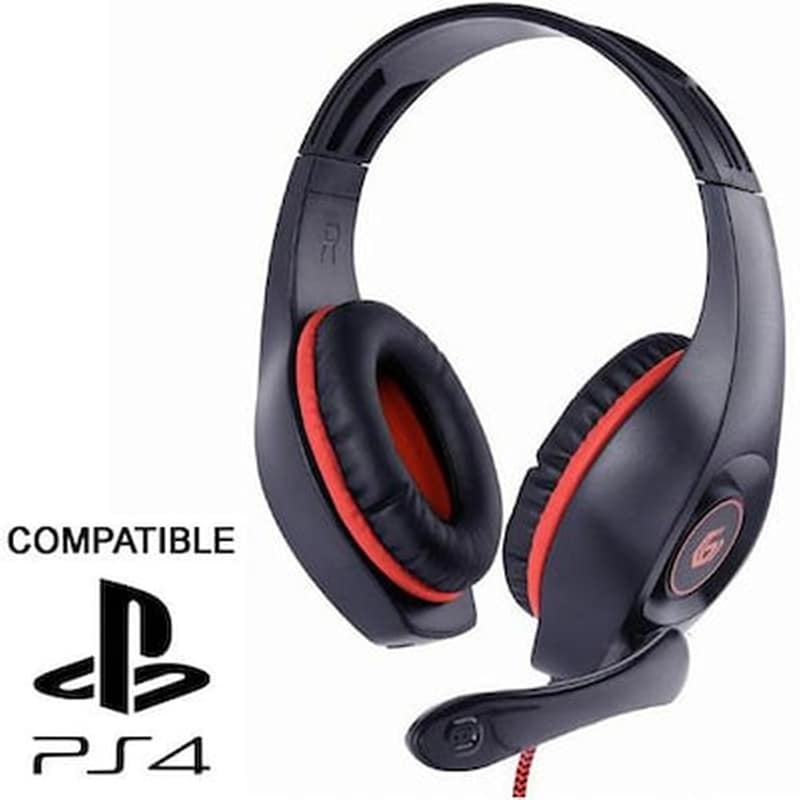 OEM Gembird Gaming Headset With Volume Control Pc/ps4 Red-black
