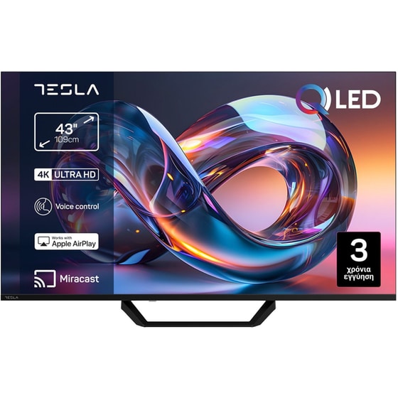 Tesla QLED 43" 4K Smart Τηλεόραση Q43E663BUV image 0