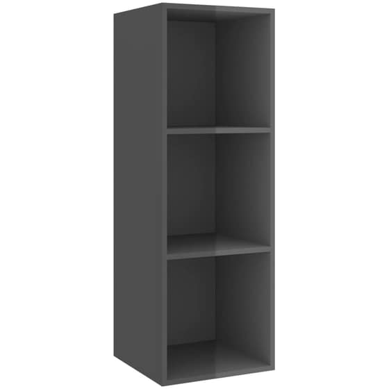 Έπιπλα Τηλεόρασης VidaXL Μοριοσανίδα 3 Tμχ 37x37x107cm - Γκρι image 4