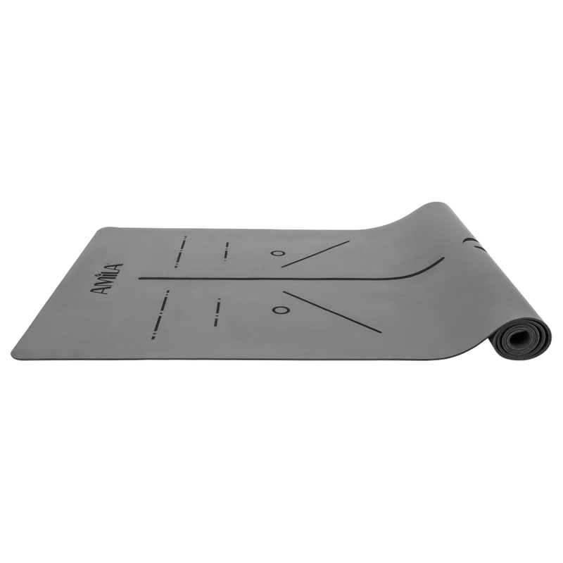 Στρώμα Γυμναστικής Amila Yoga Pilates 183x65x0.4cm - Γκρι