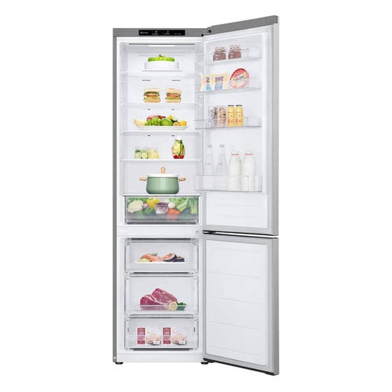 LG GBV22L0EPY Total No Frost 387 Lt Ασημί Ψυγειοκαταψύκτης image 2