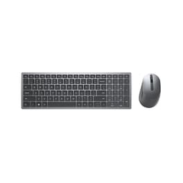 Dell KM7120W Ασύρματο Bluetooth Σετ Πληκτρολόγιο & Ποντίκι Ασημί (US)