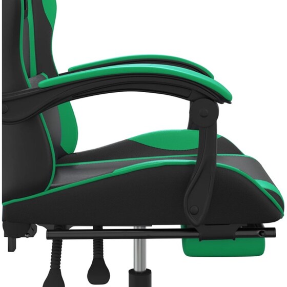 Καρέκλα Μασάζ Gaming VIDAXL Καρέκλα με Υποπόδιο από Τεχνητό Δέρμα - Μαύρο image 6