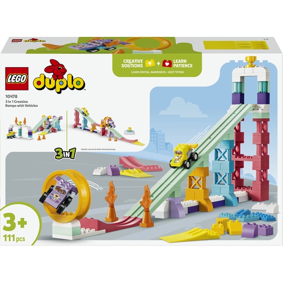 LEGO® DUPLO® Town 3 σε 1 Δημιουργικές Ράμπες με Οχήματα (10478) image 0