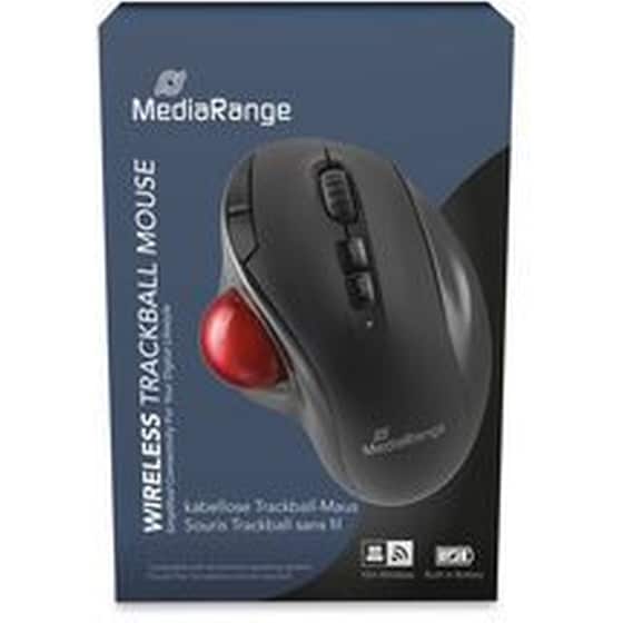 MediaRange Wireless Trackball MROS263 Ασύρματο Ποντίκι - Μαύρο image 1