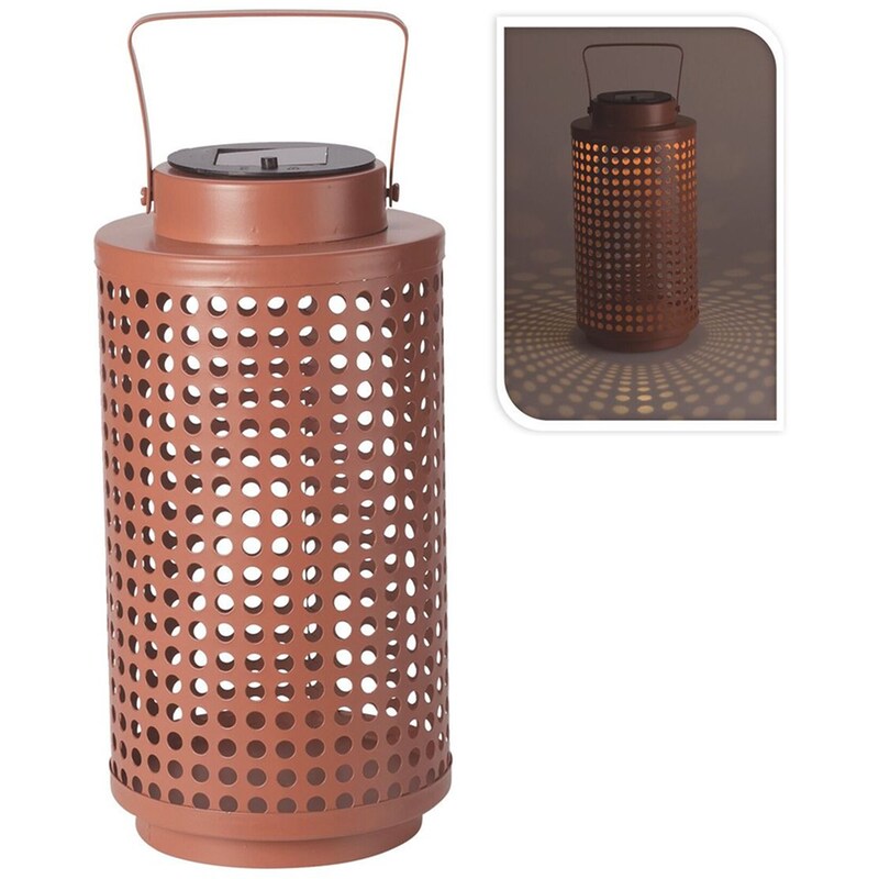 Ηλιακό Φανάρι Spitishop Μεταλλικό 14.5x23.5 cm - Μπρονζέ