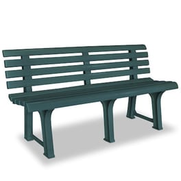 Παγκάκι Κήπου VidaXL από Πλαστικό 145.5x49x74 cm - Πράσινο