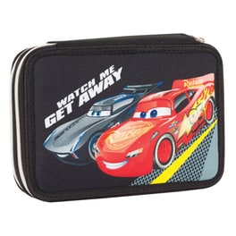 Κασετίνα Παραλληλόγραμμη Γεμάτη Cars Kachow Gim Διπλή