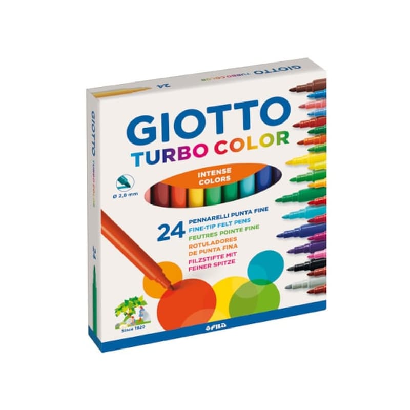 GIOTTO Μαρκαδόροι Giotto Turbo Color 24 Τεμάχια