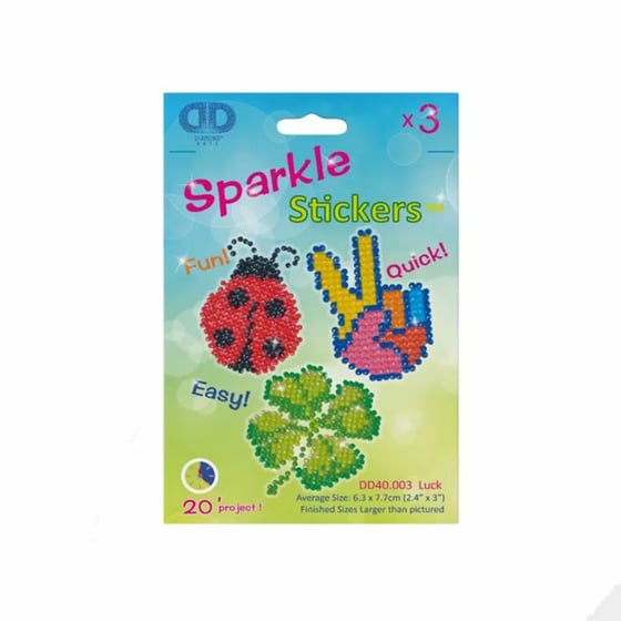 Diamond Dotz Sparkle Stickers Luck image 0