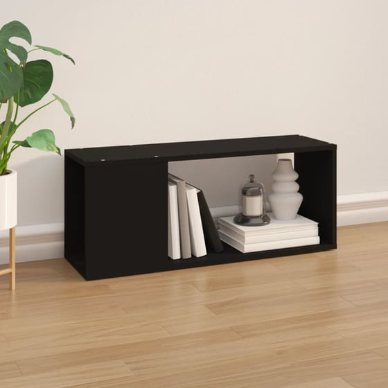 Έπιπλο Τηλεόρασης VidaXL από Μοριοσανίδα 80x24x32cm - Μαύρο image 3
