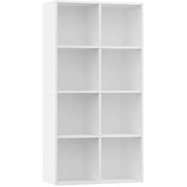 Βιβλιοθήκη VidaXL από Μοριοσανίδα 66x30x130 cm - Λευκό