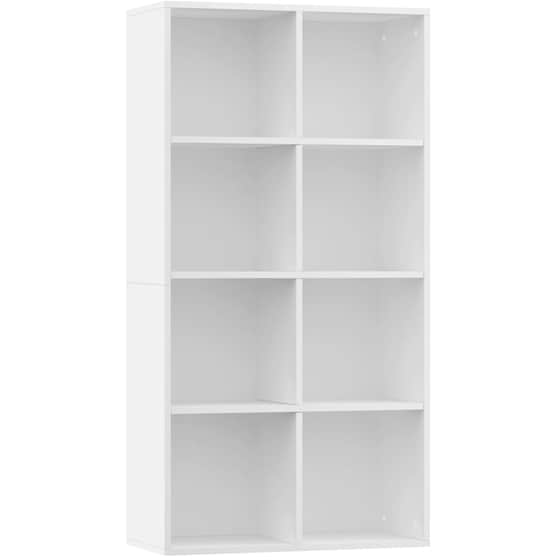 Βιβλιοθήκη VidaXL από Μοριοσανίδα 66x30x130 cm - Λευκό image 0