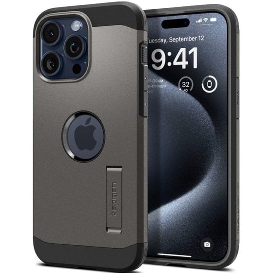 Θήκη Apple iPhone 15 Pro Max - Spigen Tough Armor Magfit - Gunmetal image 2