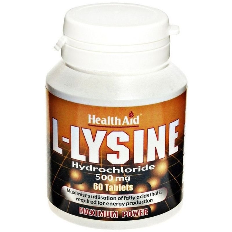 HEALTH AID L - Lysine - 60 Ταμπλέτες φωτογραφία