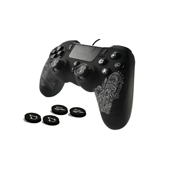 Steelplay Metaltech PS4 Ενσύρματο Χειριστήριο - Μαύρο image 1