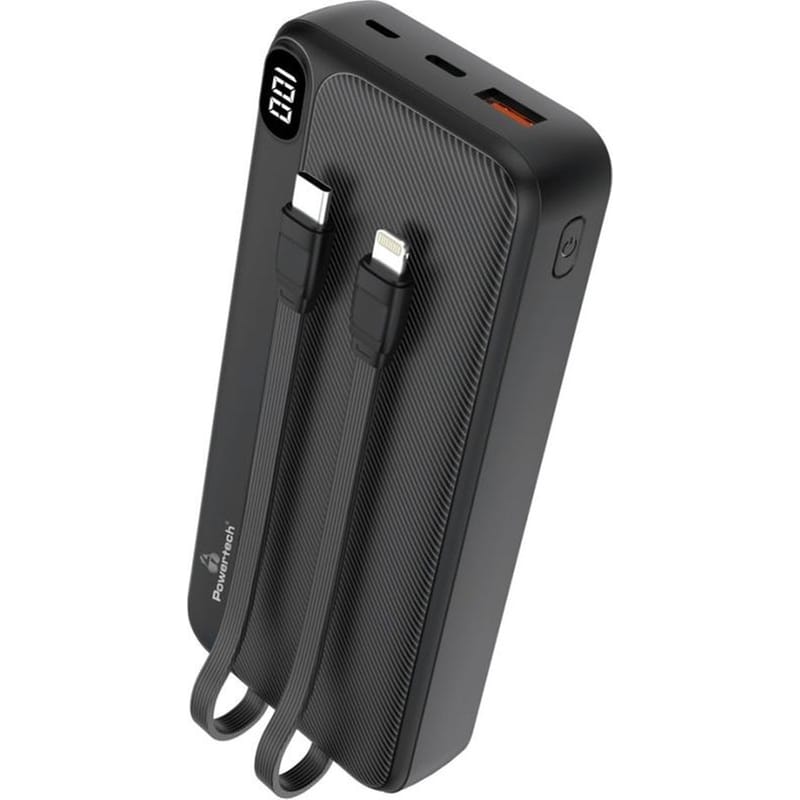 POWERTECH Powerbank Powertech 20000mAh 22.5W - Μαύρο