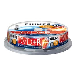 MD DVD+R PHILIPS 16x 4,7GB CAKE 10