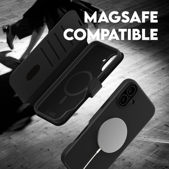 Θήκη Apple iPhone 16 Plus - PanzerGlass MagSafe Tango Two-In-One Wallet Case - Black image 7