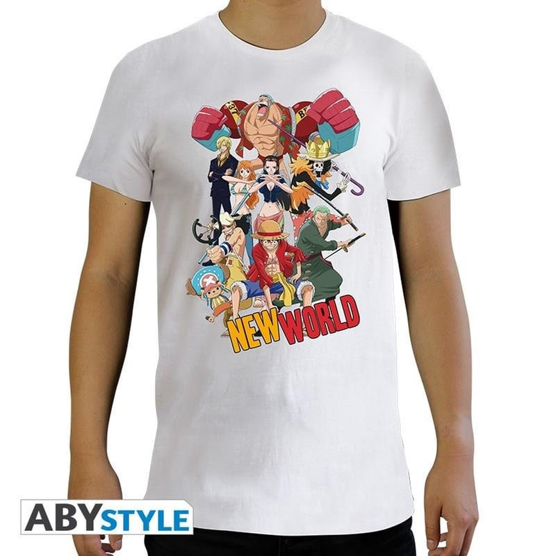 ABYSTYLE T-shirt Abystyle One Piece New World Group - Λευκό