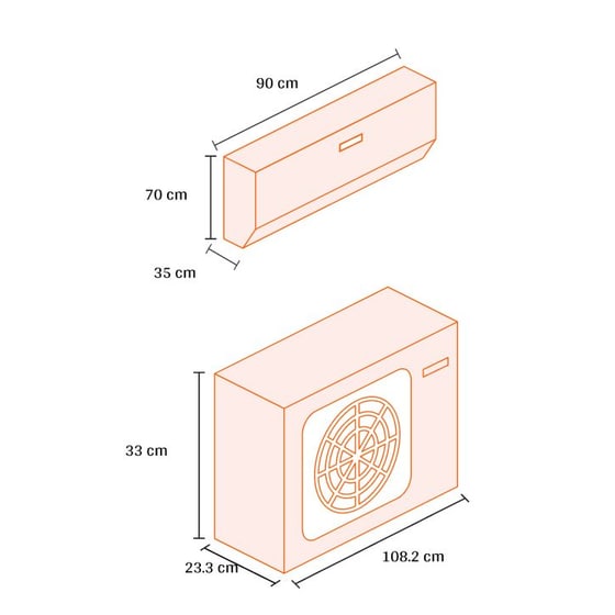 AUX F Series ASW-H24F7B4/FAR3DI Κλιματιστικό Inverter 24.000 BTU A++/A+++ με  WiFi image 2