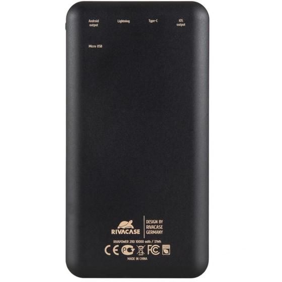Powerbank Rivapower VA2110 10.000mAh - Μαύρο image 2