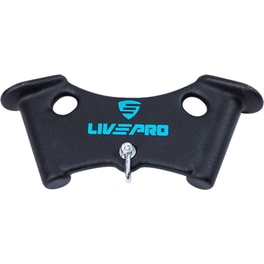 Λαβή Τροχαλίας Δικεφάλων LivePro Β-8326 από Ατσάλι - Μαύρο