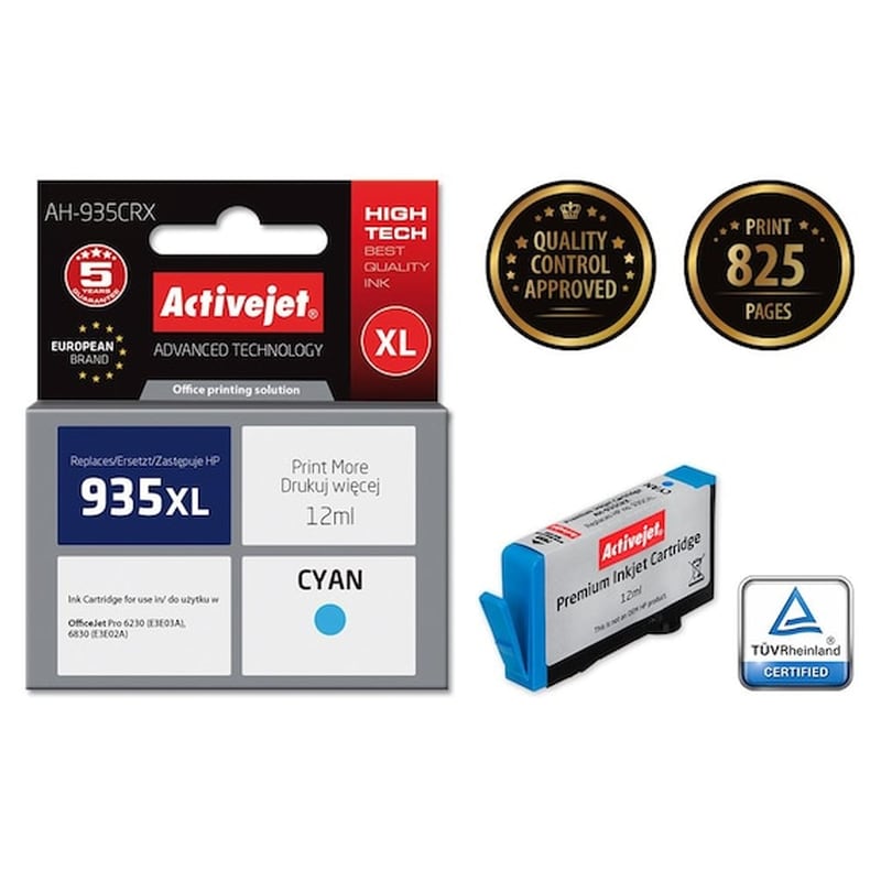 ACTIVEJET Συμβατό HP 935XL Κυανό Μελάνι Εκτυπωτή C2p24ae