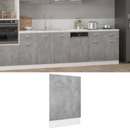 Vidaxl Πρόσοψη Πλυντηρίου Πιάτων Γκρι Σκυροδ. 45x3x67 Εκ. Μοριοσανίδα
