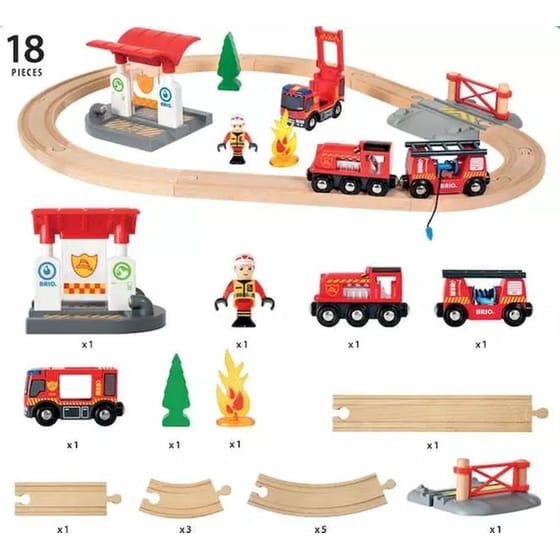 Brio World Σιδηροδρομικό Σετ Πυροσβεστική (33815) image 6