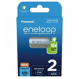 Επαναφορτιζόμενες Μπαταρίες Panasonic AAA 1.2 V 2 τεμάχια