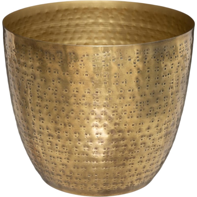 ATMOSPHERA Διακοσμητικό Βάζο Atmosphera Oasis 181408 Μεταλλικό 18x16 cm - Χρυσό