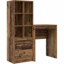 Γραφείο VidaXL 105,5x34x127 cm - Παλιό Ξύλο (2 τεμ.)