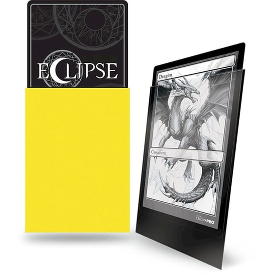 Ultra Pro Card Sleeves Standard Size - Pro-matte Lemon Yellow (100 Sleeves) image 1
