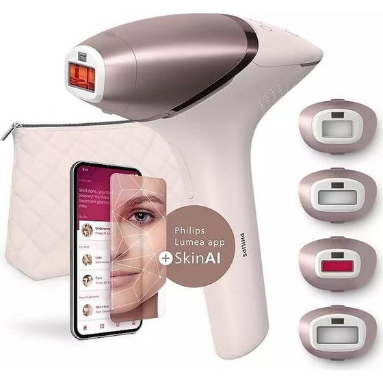 Αποτριχωτική Μηχανή PHILIPS Lumea BRI977/00 με Τεχνολογία IPL για Σώμα,Μπικίνι & Πρόσωπο Ροζ/Χρυσό image 3