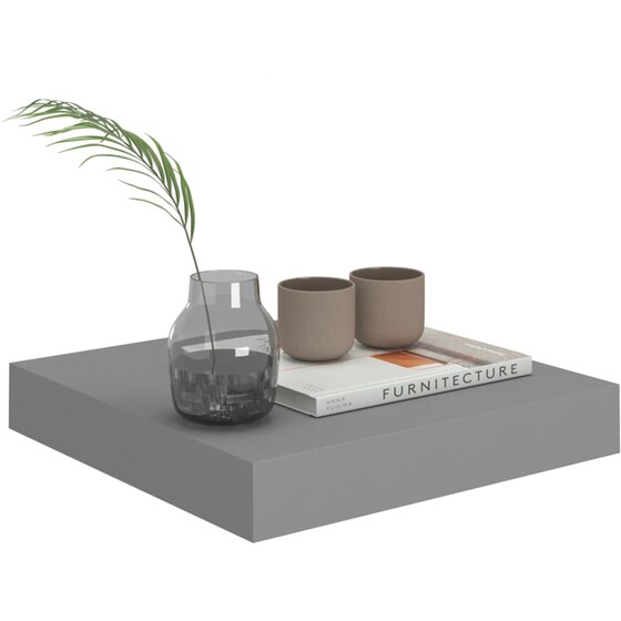 Ράφια Τοίχου VidaXL από MDF 23x23.5x3.8 cm 2 Τμχ - Γκρι image 6